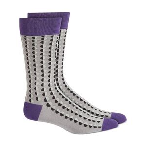 ALFATECH BY ALFANI Mens Gray Rayon Seamless Casual Crew Socks 7-12